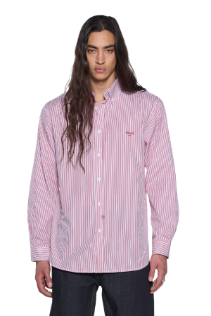 KADE LS SHIRT RED-WHITE
