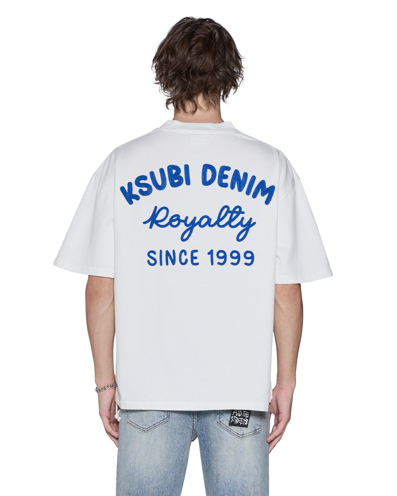 ROYALTY HALEN SS TEE VINTAGE WHITE