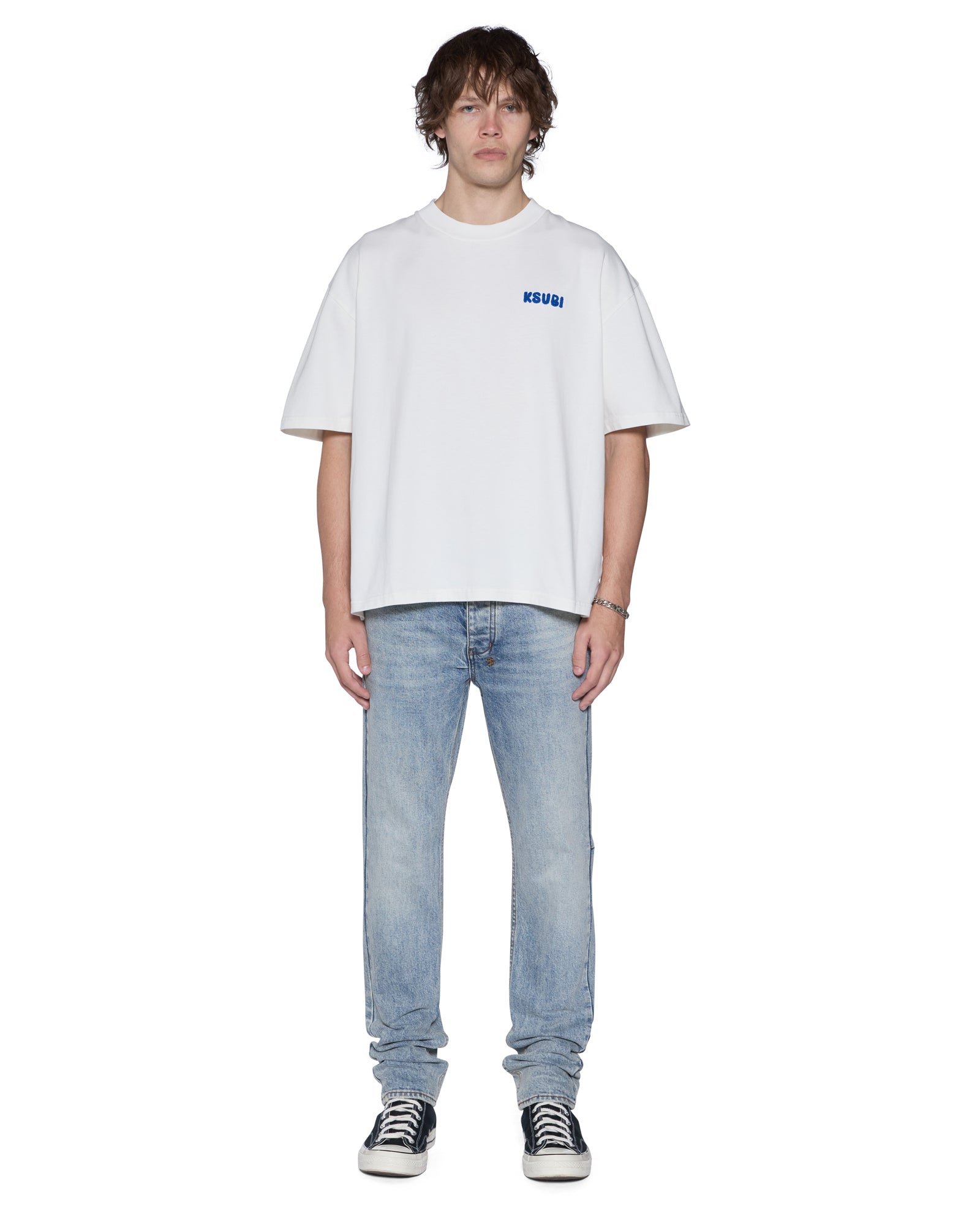 ROYALTY HALEN SS TEE VINTAGE WHITE - Image 3