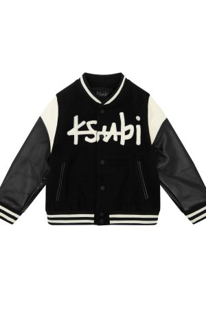 1999 LIL KING LETTERMAN JACKET BLACK