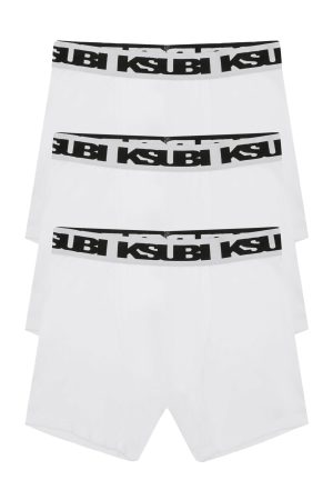 ROYALTY BOXER BRIEF 3 PACK WHITE