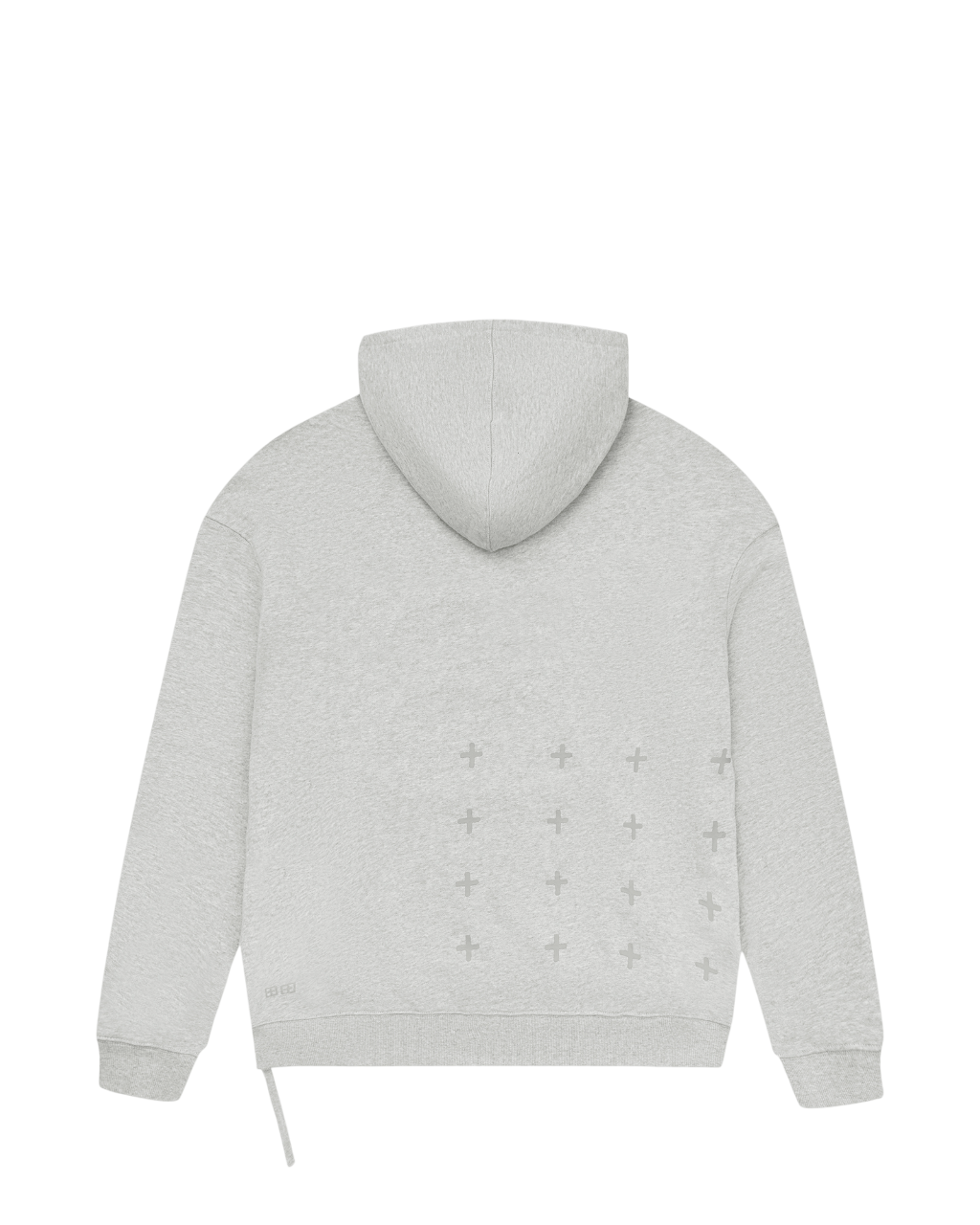 4 X 4 BIGGIE HOODIE GREY MARLE - Image 7