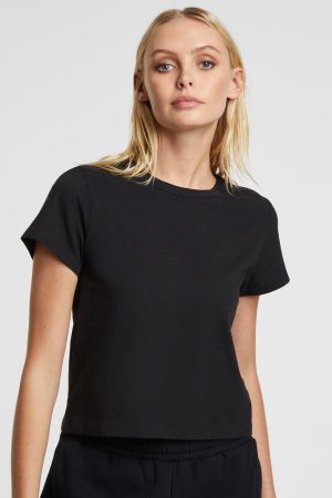3 X 4 MINI SS TEE JET BLACK