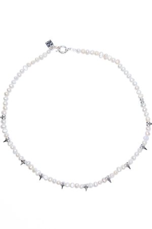 PEARL SPIKE NECKLACE
