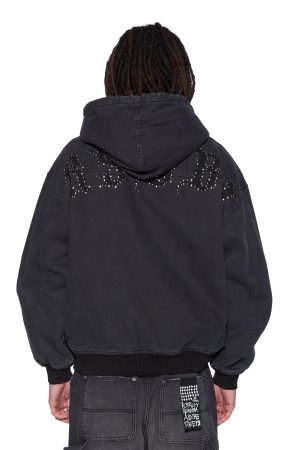 BOMBER JACKET STUD BLACK