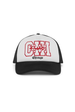 CHICAGO AND THE STREETS TRUCKER CAP BLACK