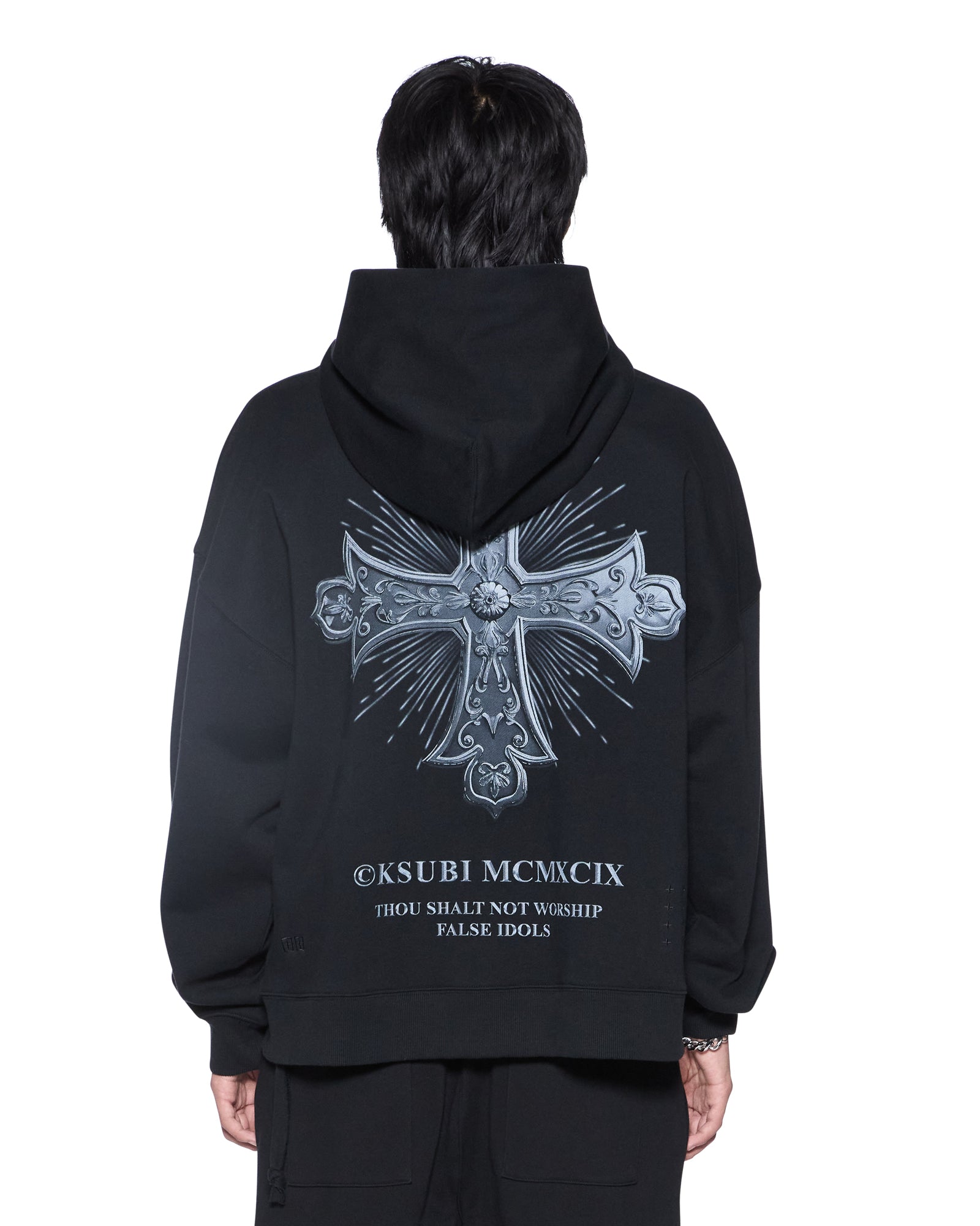 FALSE IDOLS EKCESS ZIP HOODIE JET BLACK