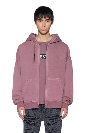 INTRUDER EKCESS ZIP HOOD PLUM