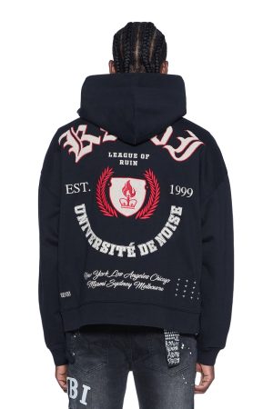 LEAGUE EKCESS ZIP HOODIE JET BLACK