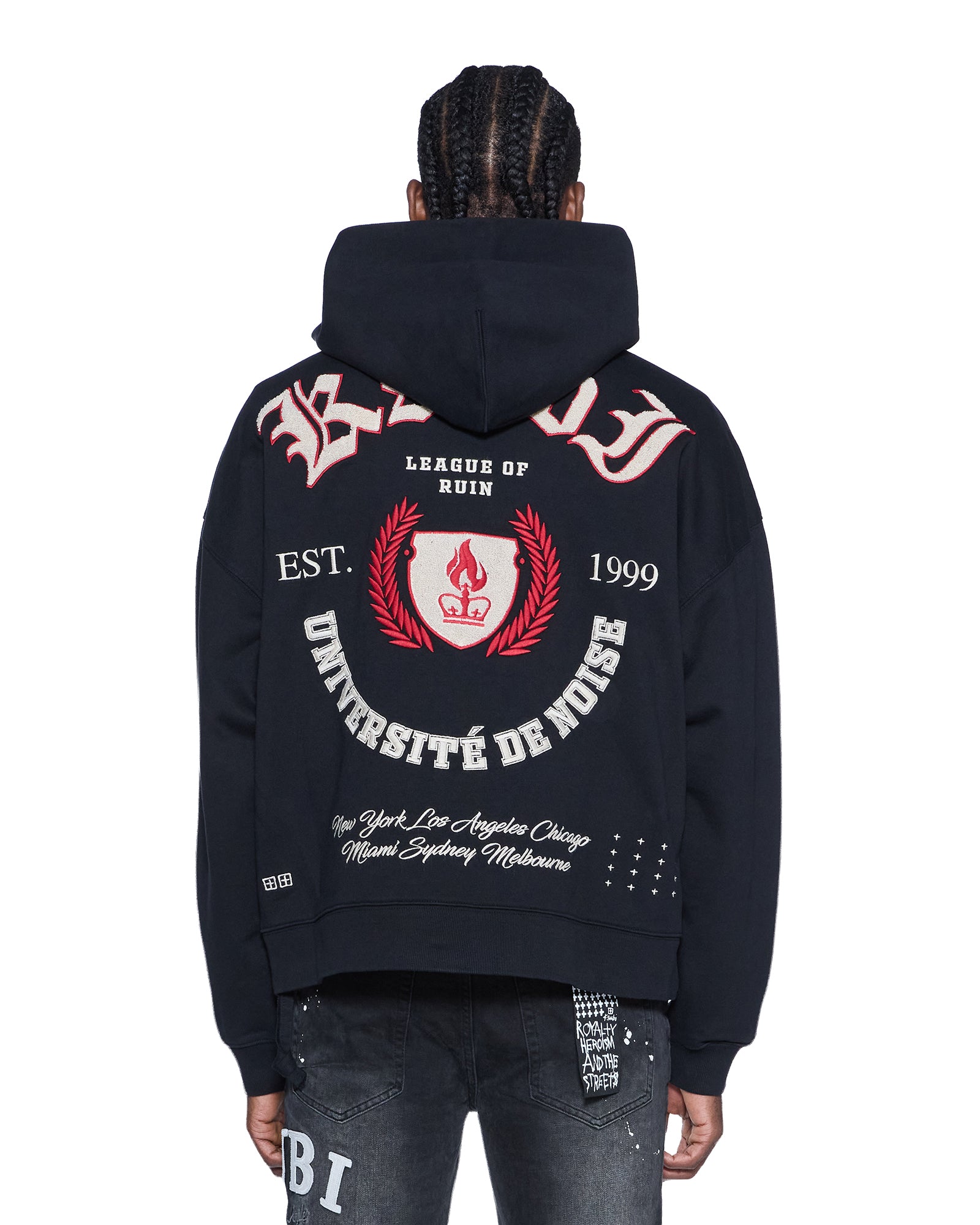 LEAGUE EKCESS ZIP HOODIE JET BLACK