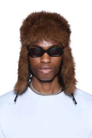 TRAPPER HAT FLOCKED BLACK