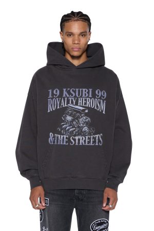ENGINE EKCESS HOODIE FADED BLACK