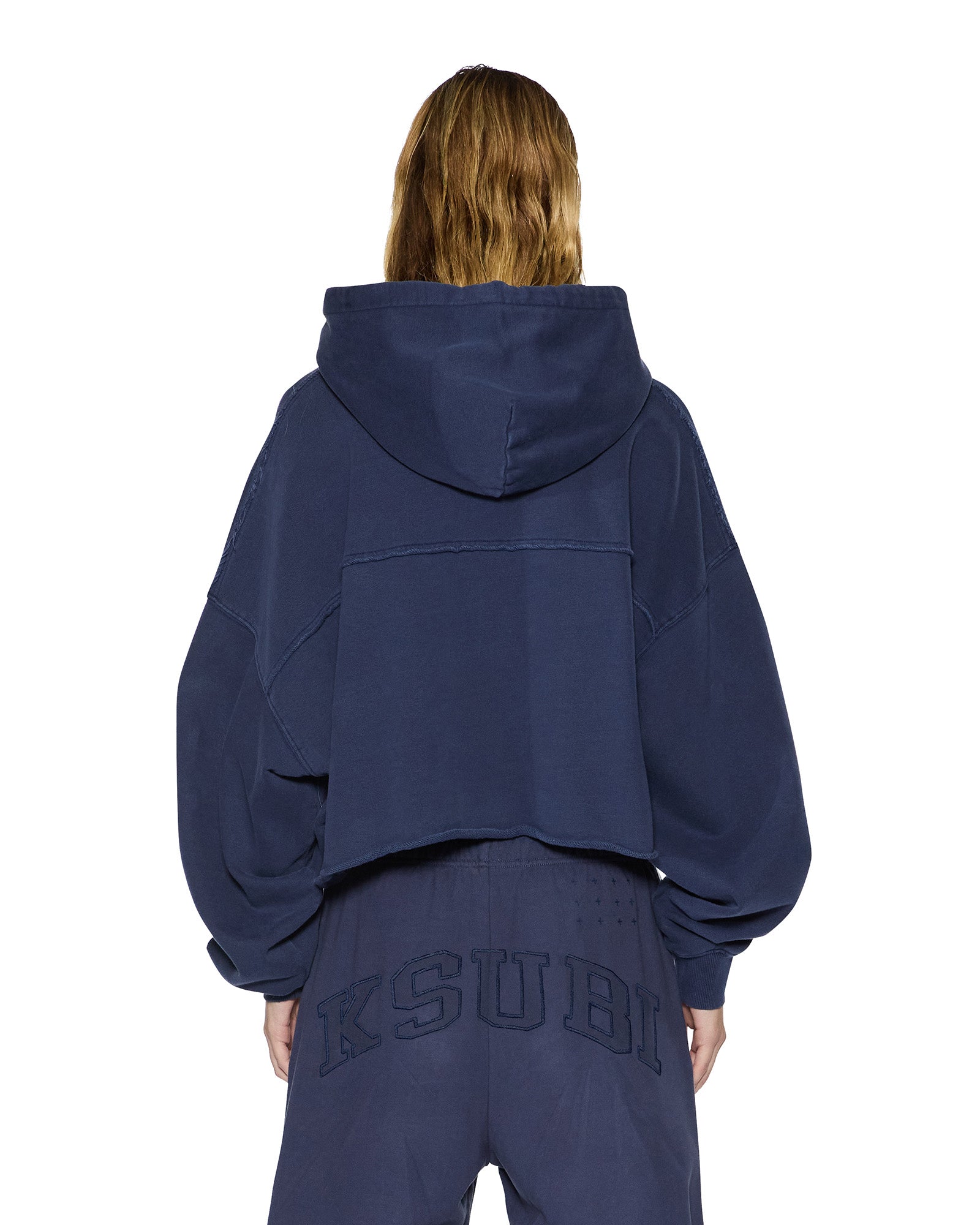 OH G HOODIE CROPPED INK BLUE - Image 4