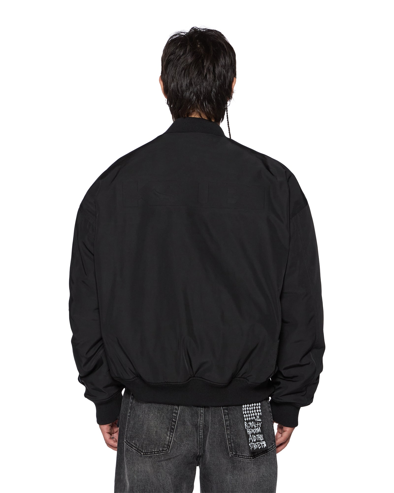 INTRUDER BOMBER JACKET BLACK - Image 5