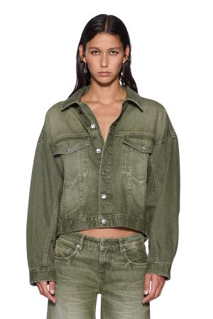 RELAX TRUCKER JACKET MILITANT GREEN