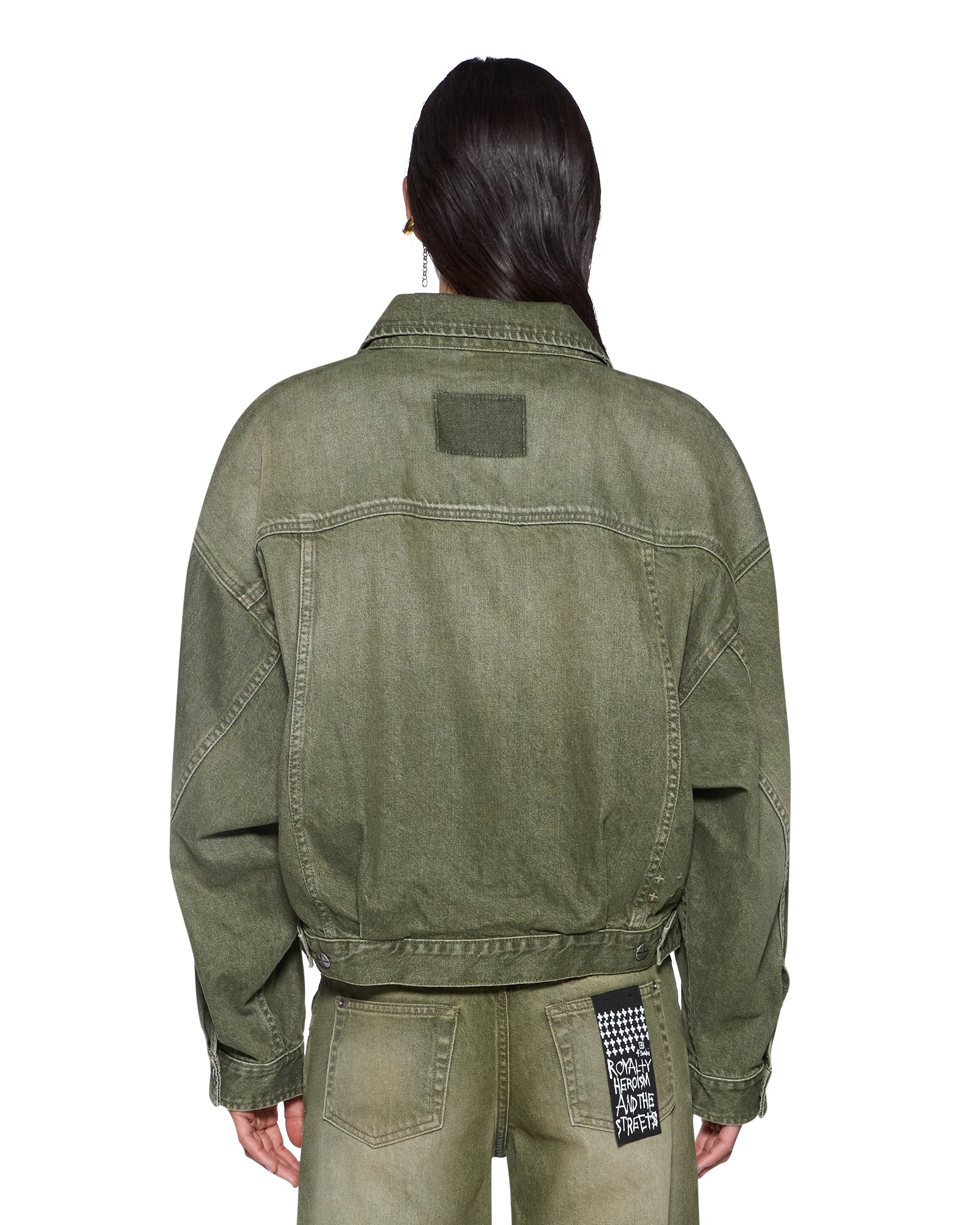 RELAX TRUCKER JACKET MILITANT GREEN - Image 3