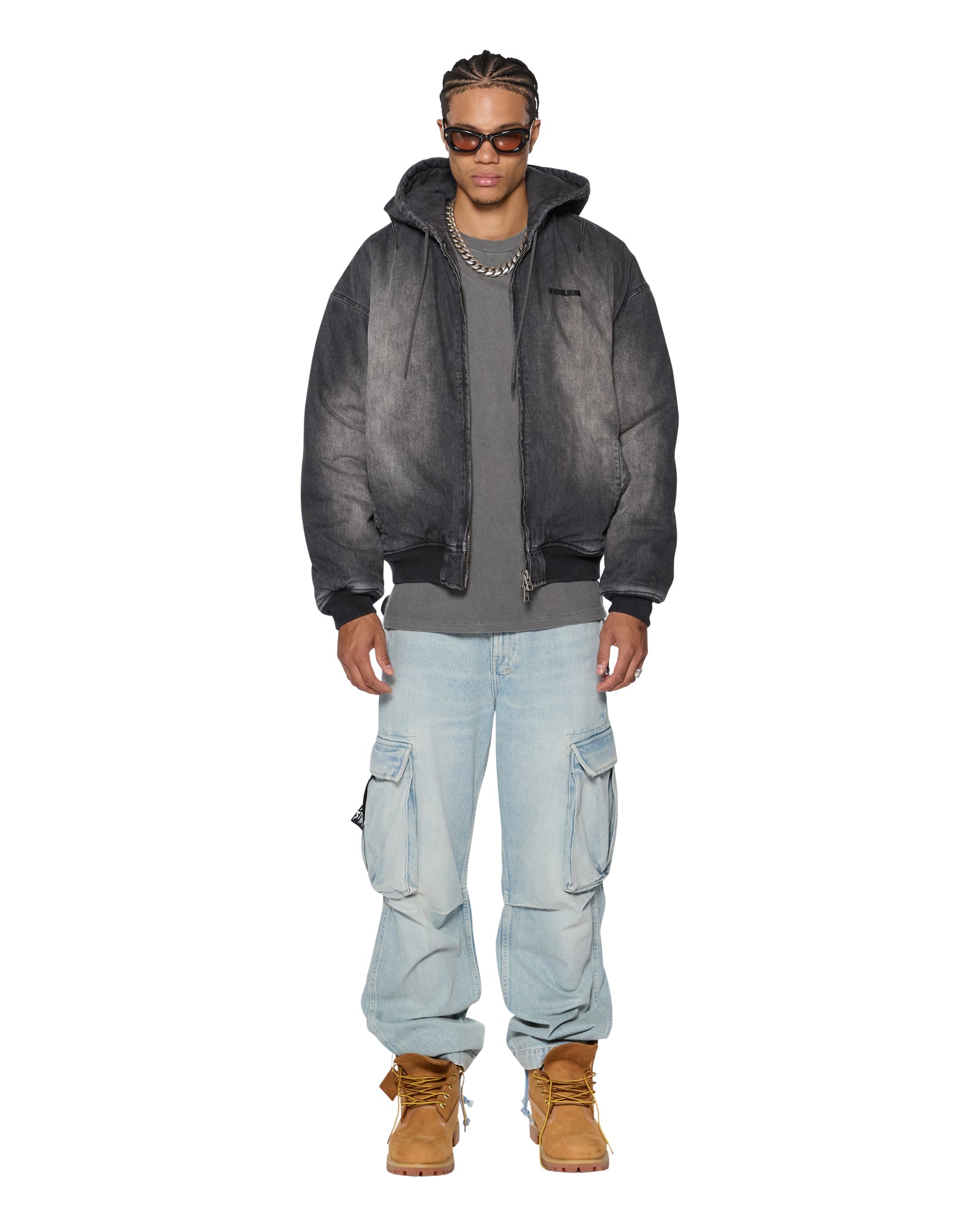 SLOUCH BOMBER JACKET FADED BLACK - Image 2
