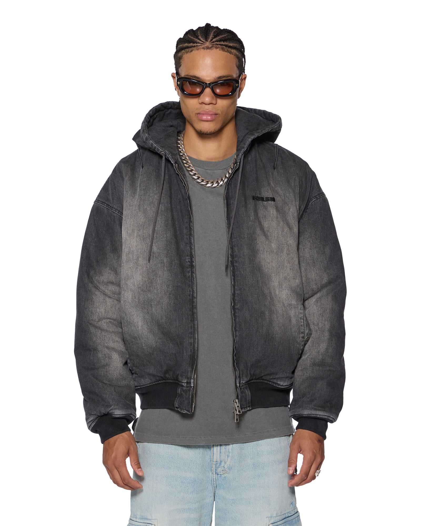 SLOUCH BOMBER JACKET FADED BLACK - Image 3