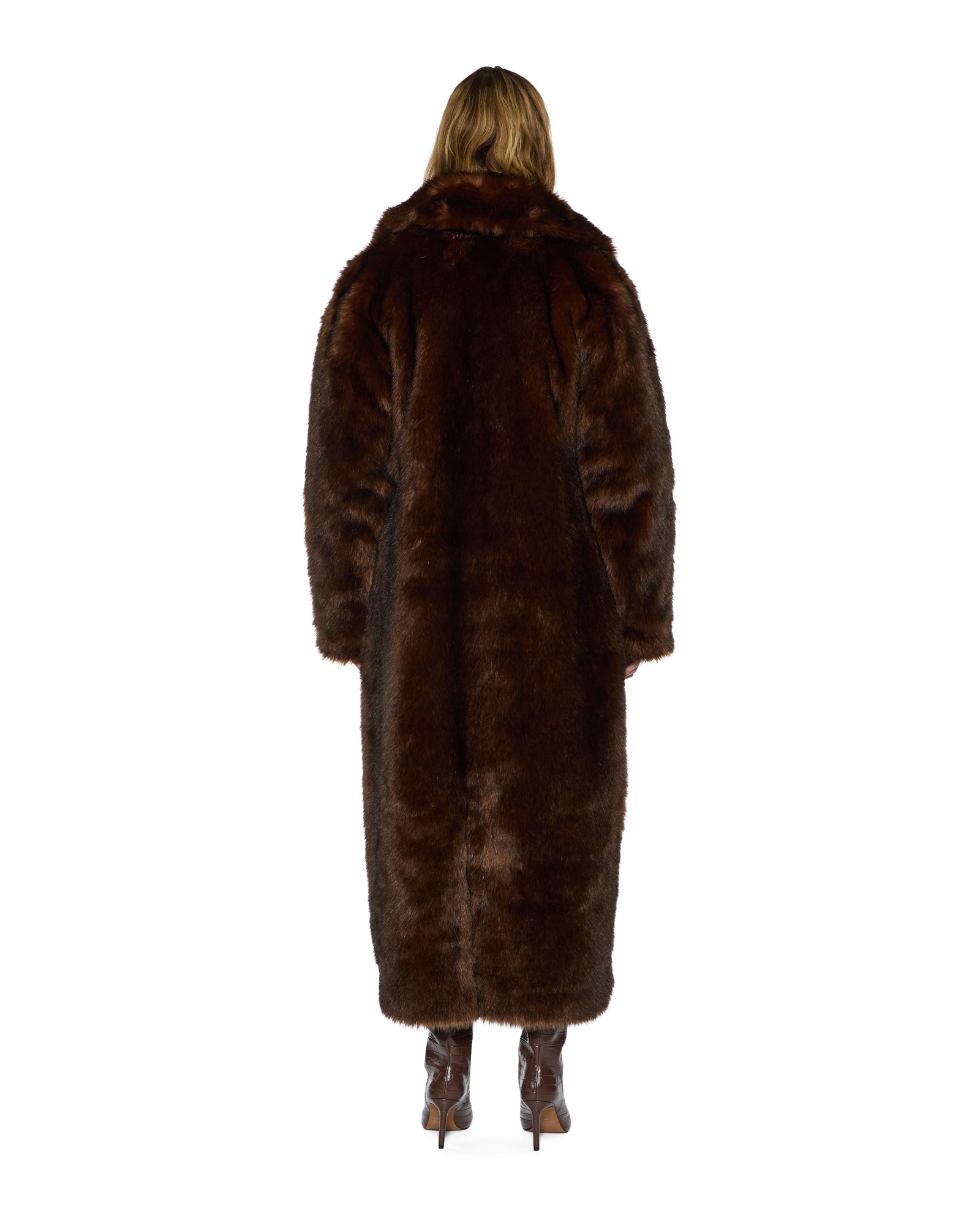 ALTON FAUX FUR JACKET TAWNY - Image 4