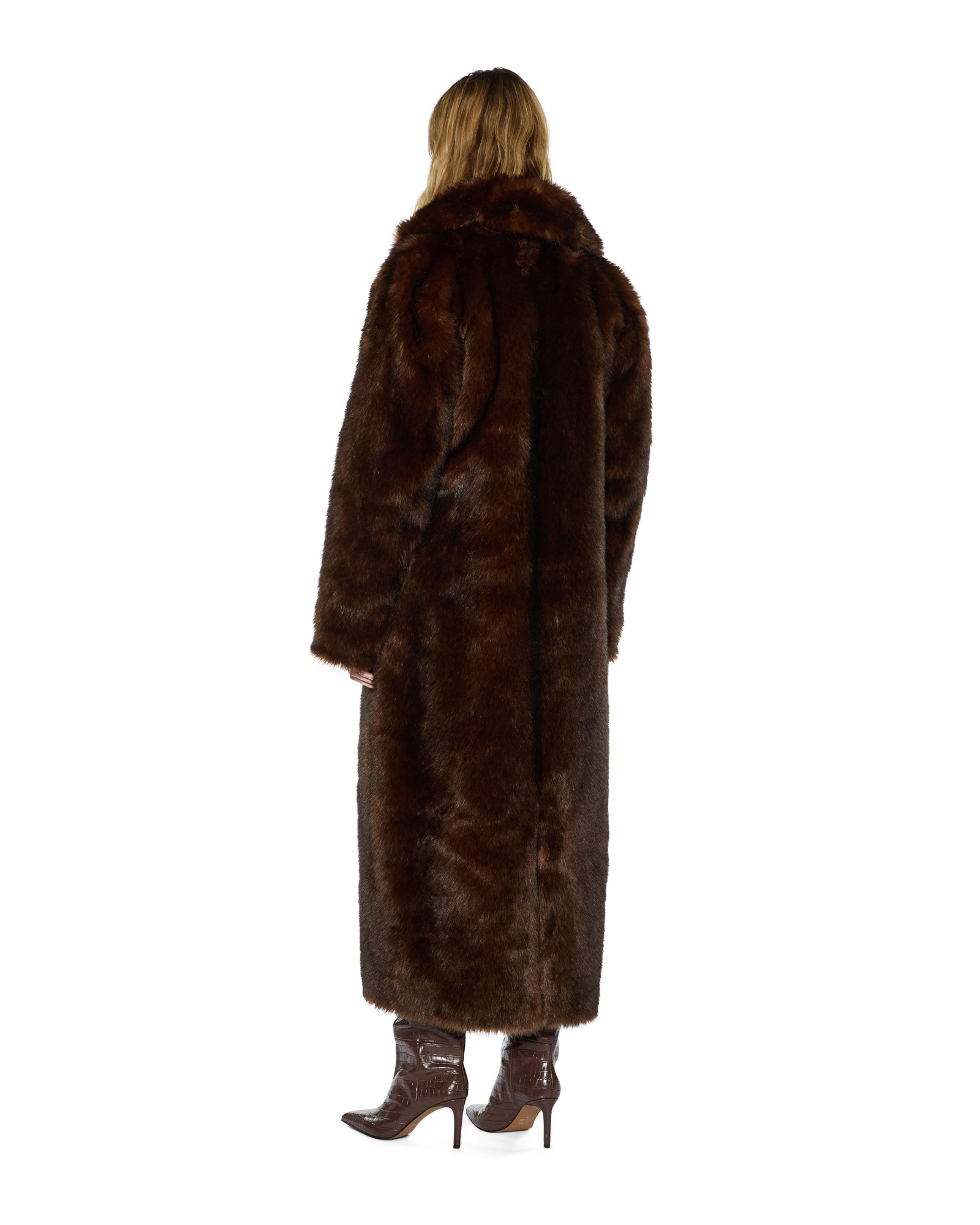 ALTON FAUX FUR JACKET TAWNY - Image 3