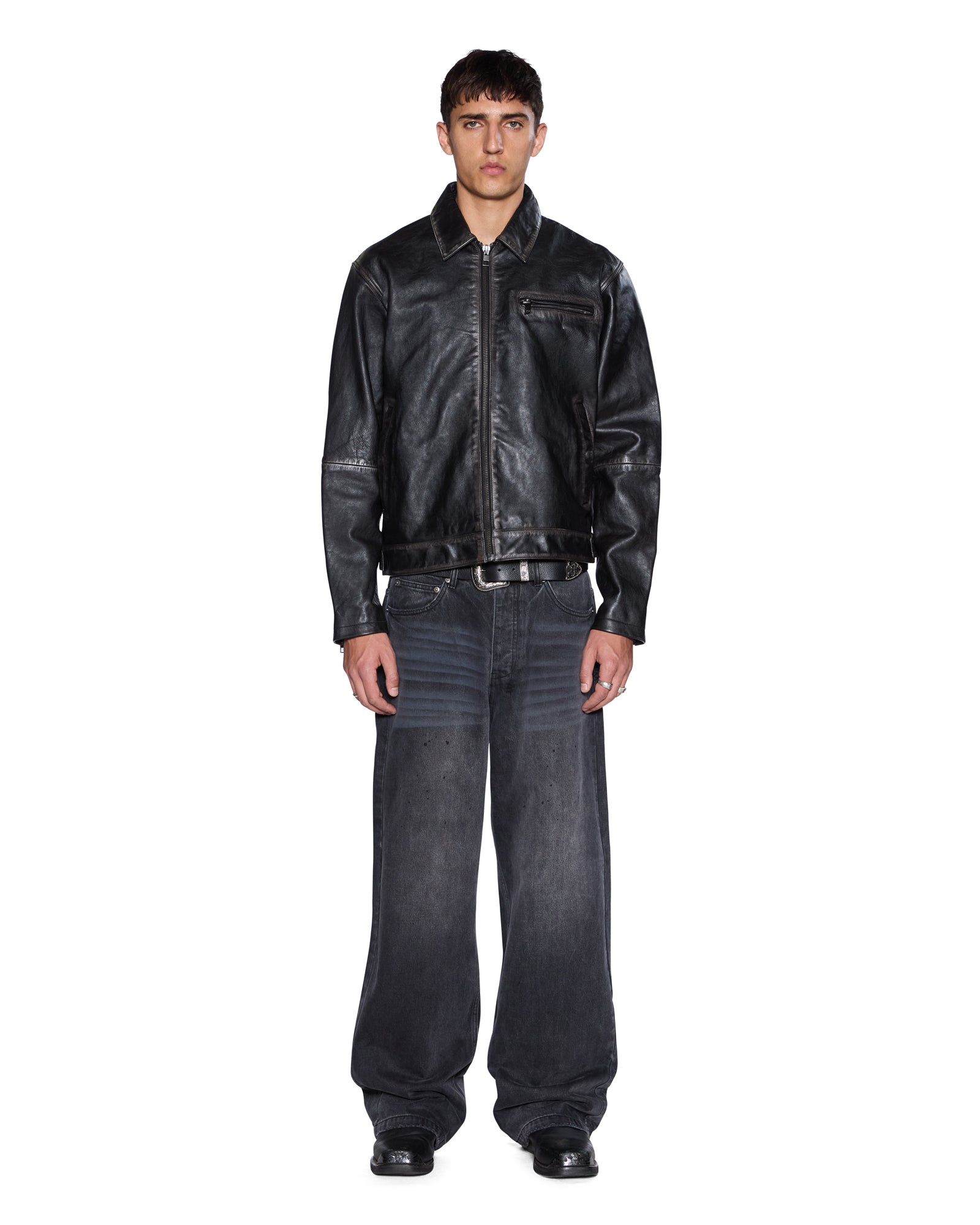 ELDORADO LEATHER JACKET BLACK - Image 2