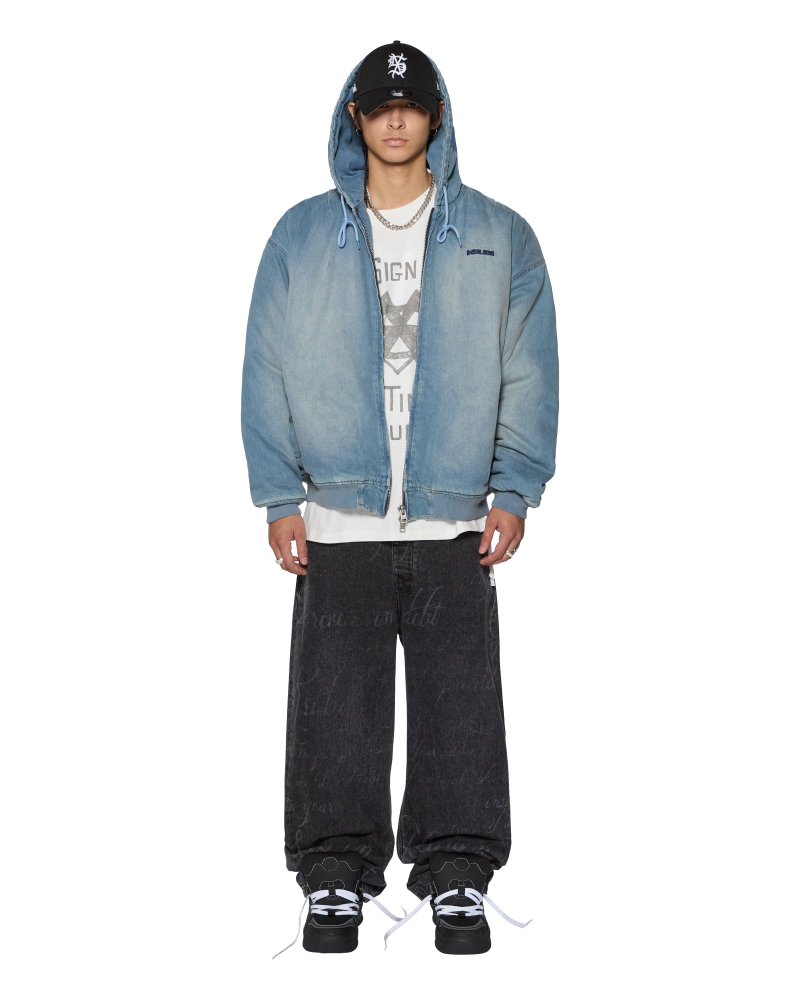 SLOUCH BOMBER JACKET FADED INDIGO - Image 2