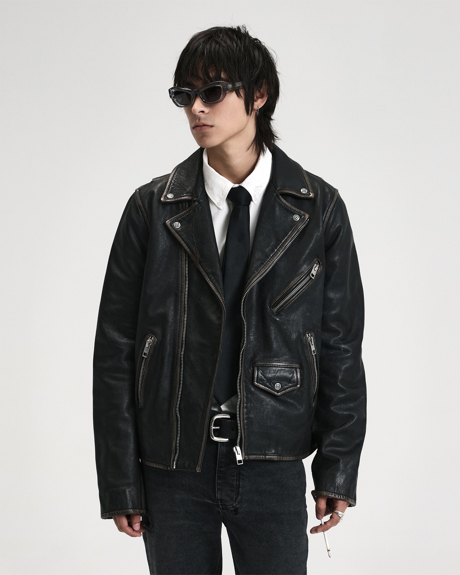 CAPITOL LEATHER JACKET BLACK - Image 2