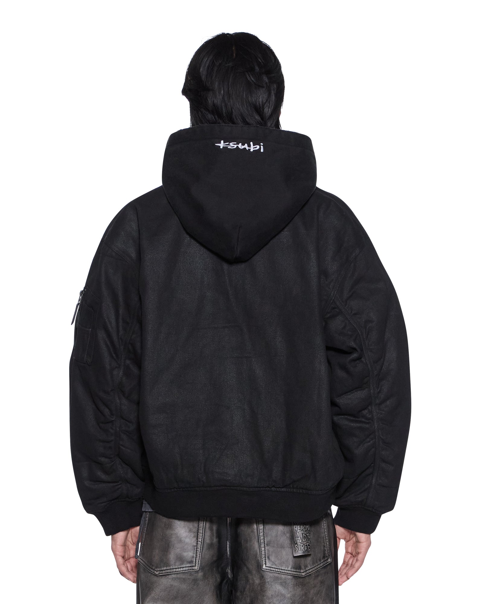 SIN CITY PLATED WAXED JACKET BLACK - Image 4