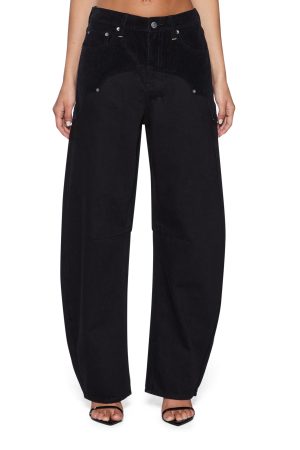 BARREL JEAN SALOON BLACK