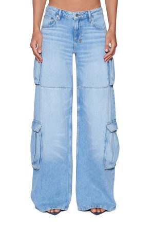 DROPOUT LOW RISE CARGO JEAN SPIRIT