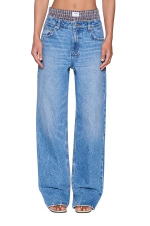 LOW RIDER JEAN LIBERTY BLUE PLAID