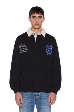 RUGGED RUGBY LS JERSEY BLACK FADE