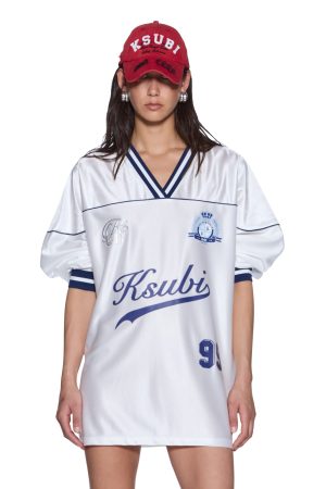 TEAMSTER LS DRESS VINTAGE WHITE