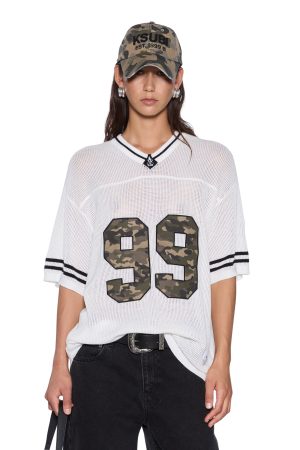 DERBY BOYFRIEND SS JERSEY CAMO SHELL