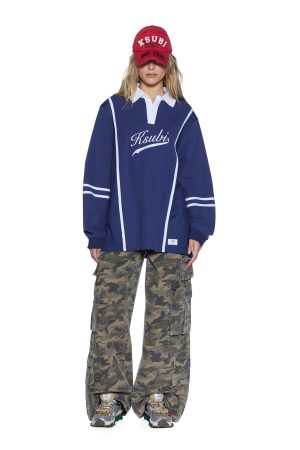 PLAYOFF LS POLO JERSEY NAVY