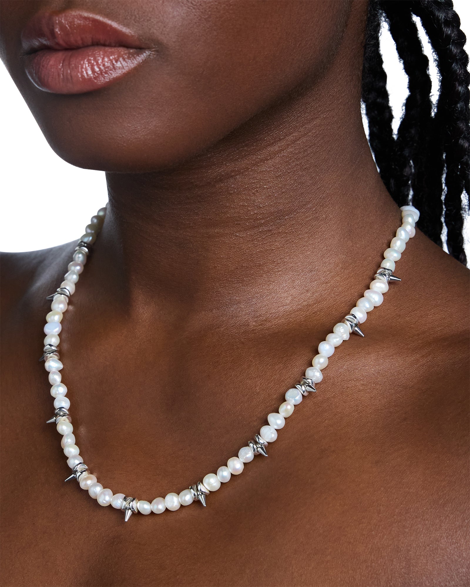PEARL SPIKE NECKLACE - Image 2