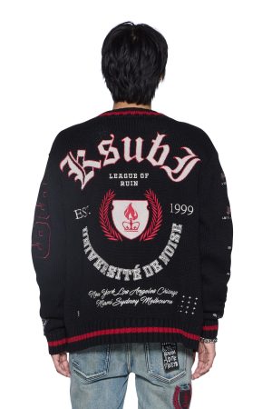 LEAGUE CARDIGAN BLACK