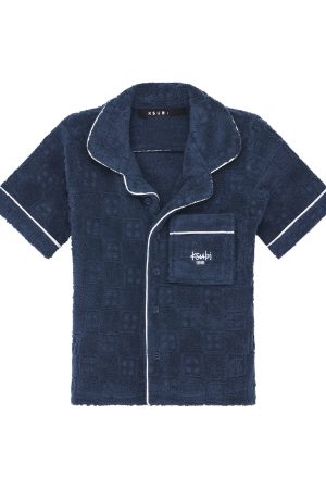 LIL LOUNGE SS RESORT SHIRT NAVY