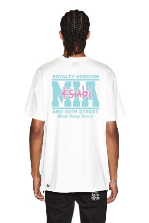 MIAMI AND THE STREETS SS BIGGIE TEE WHITE