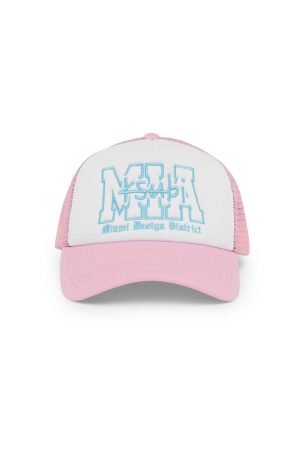 MIAMI AND THE STREETS TRUCKER CAP PINK