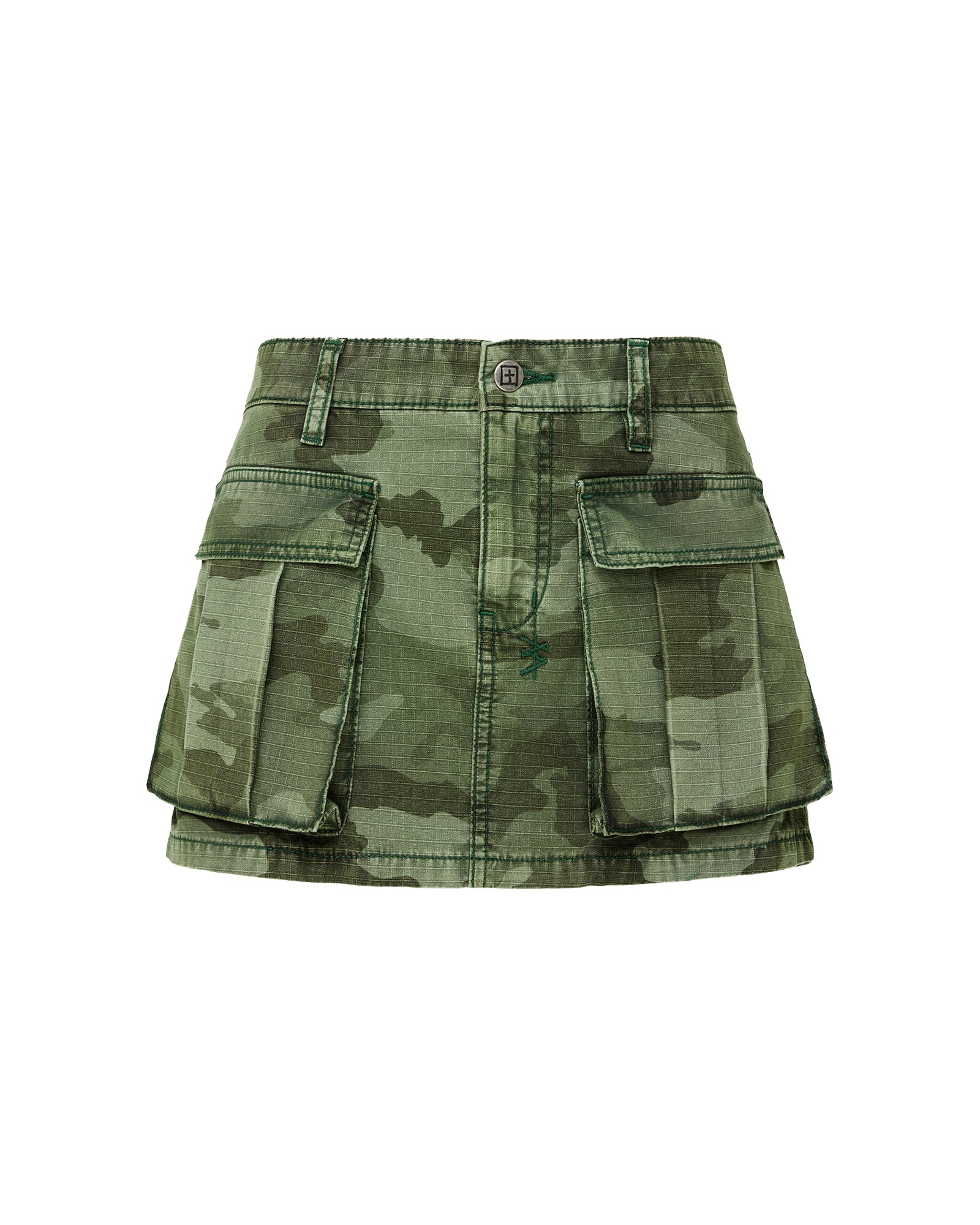 MICRO MINI CARGO SKIRT HASH CAMO - Image 5