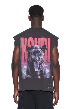 PANTHERA CUT OFF BIGGIE TEE ASH