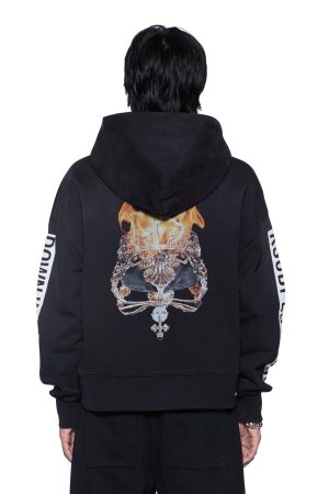 KINGS HALEN ZIP HOODIE BLACK FADE