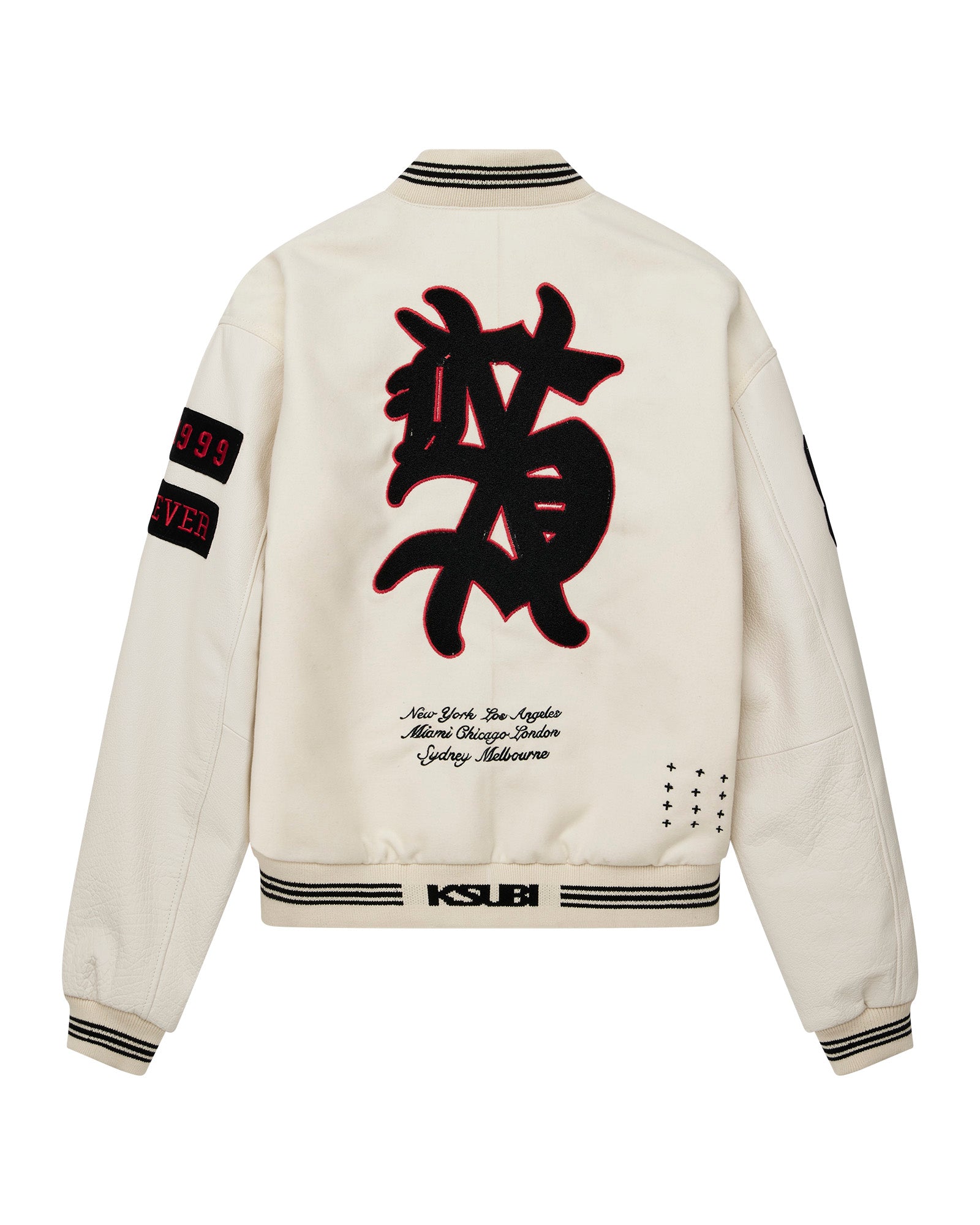 PLAYOFF VARSITY JACKET ECRU - Image 9
