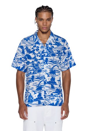 LAGOON SS RESORT SHIRT BLUE