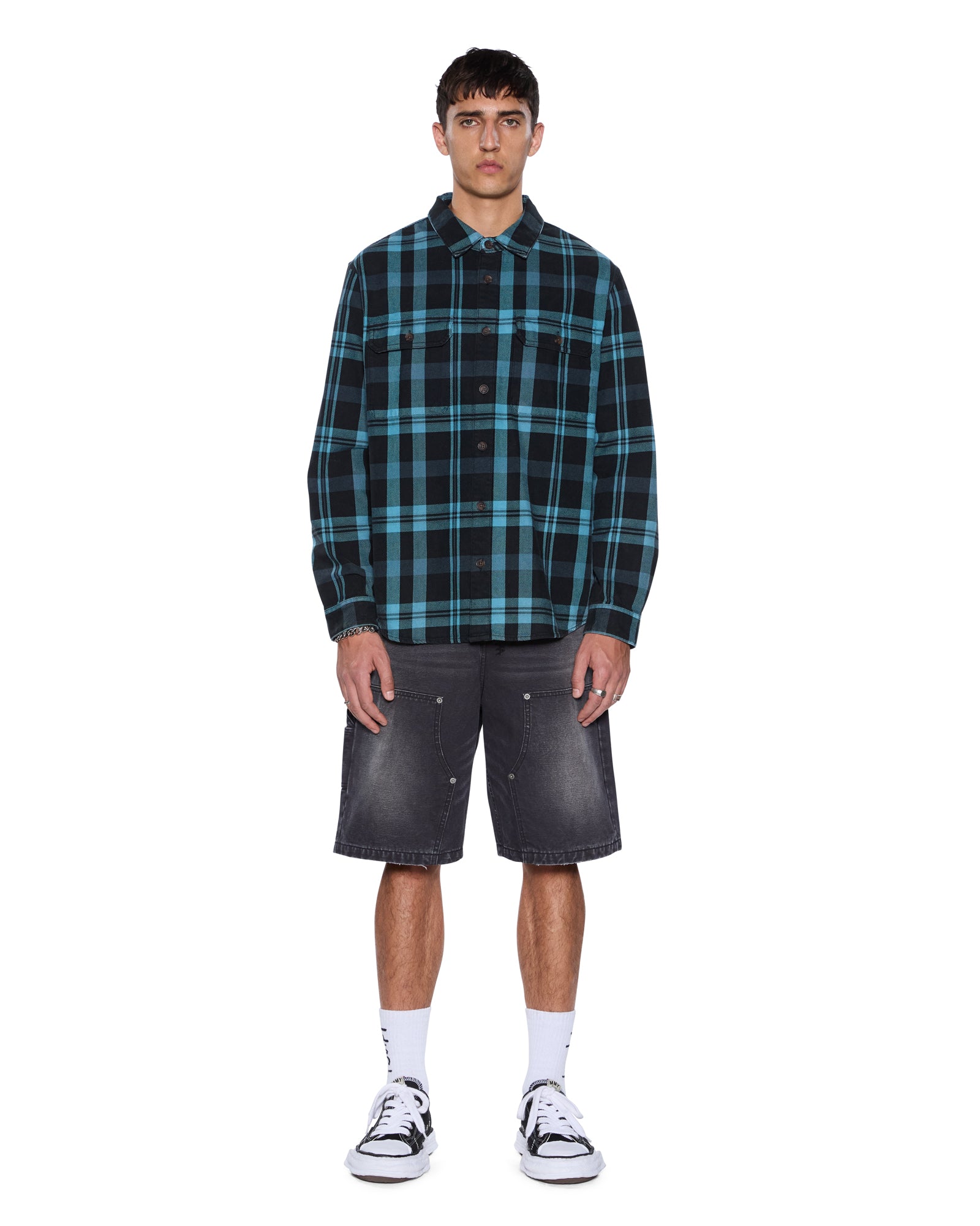 ROSEBOWL LS SHIRT 1999 BLUE CHECK - Image 2