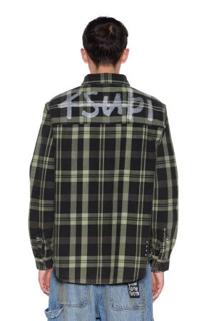 ROSEBOWL LS SHIRT 1999 KHAKI CHECK