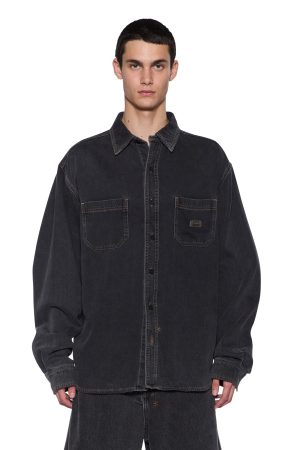 VULTURE DENIM LS SHIRT BAXTER BLACK
