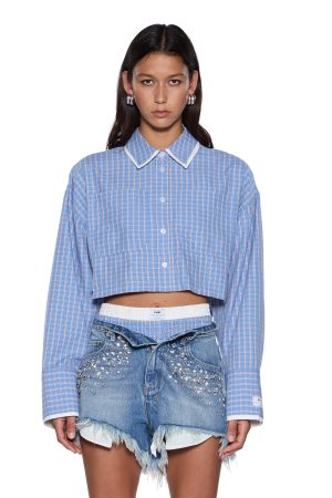 BALTER LS SHIRT BLU CHECK