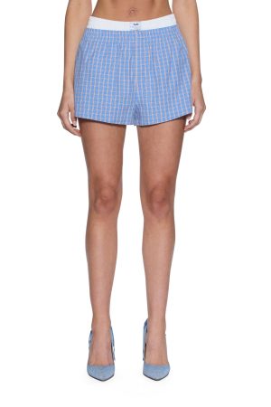 BOXER SHORTS BLU CHECK